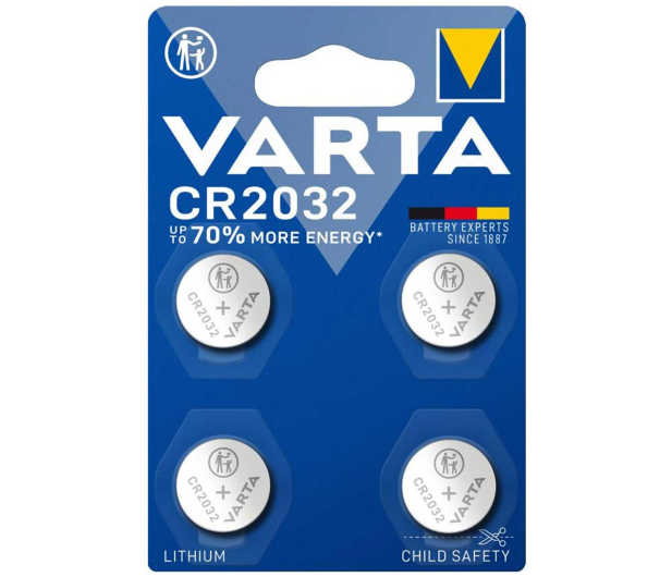 Varta Litowe Baterie Pastylkowe CR2032 (4 szt.) - 1456633 - zdjęcie